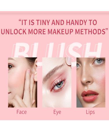 4 Colors Face Blush Stick - Matte Highlight Long-Lasting & Water-Resistant Rouge Cream for Cheeks Eyes & Lips - 4 Pack (0.25g Each) - Buy Online on GoSupps.com