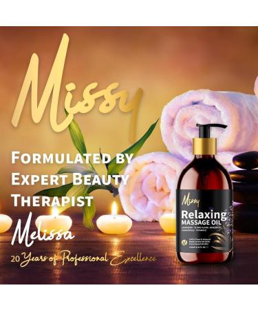 Missy Premium Relaxing Massage Oil Twin Pack (500ml Total) - Indulgent Calming Formula Featuring Lavender Chamomile Ylang Ylang & Bergamot Fortified with Vitamin E Grapeseed Oil Base 2 x 250ml 250 ml (Pack of 2) 2 - Buy Online on GoSupps.com
