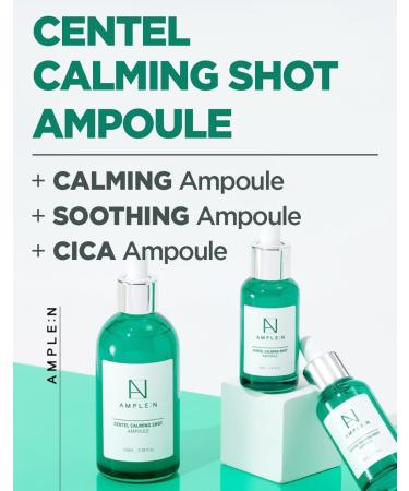 AMPLE:N Centel Calming Shot Serum - Soothing Face Serum for Sensitive Skin | Redness Relief & Acne Treatment with Centella Asiatica | 1.01 fl. oz - Buy Online on GoSupps.com