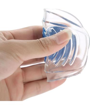 Silicone Gel Heel Cushion Insoles - Foot Pain Protectors & Support Shoe Pad - 1 Pair (S: 7 x 10.5CM) - Buy Online on GoSupps.com