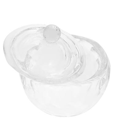 ABOOFAN Wedding Decor Nail Manicure Tools Manicure Nail Dish Nail Dish Bowl with Lids Dappen Dish Nail Accessories Nail Art Dish Nail Dish Cup Nail Cups Glass Diamond With Cover 1