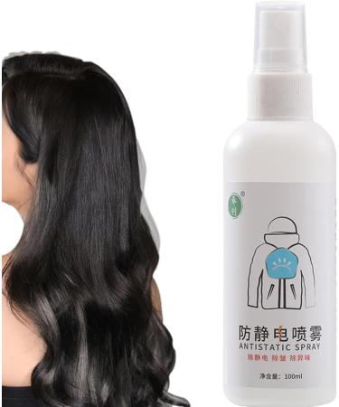 Static Eliminator Spray 100ml Natural Static Cling Remover | Travel Size Odor Eliminator Fabric Refresher Spray For Clothes Furniture & Car - Eliminate Static Shock Reduce Static Cling Hixip - Buy Online on GoSupps.com