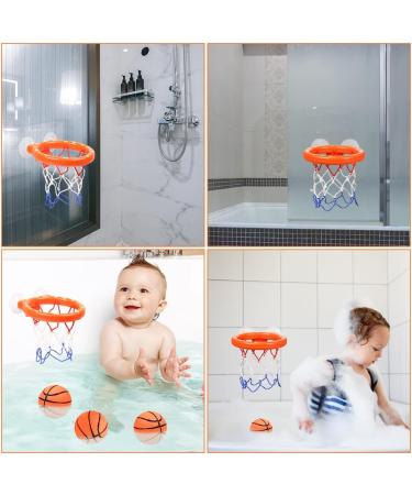 Vicloon Mini Basketball Set - Suction Cup Basket Bouncy Balls & Pump | Fun Water Toy for Kids in Bathroom Living Room & Bedroom - Buy Online on GoSupps.com