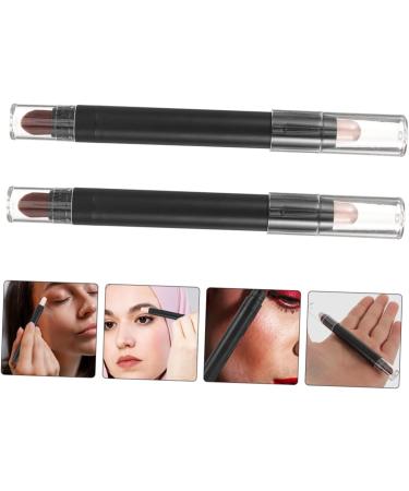 Beatifufu 2pcs Eye Makeup Stick Eyeshadow Brush Double Ended Makeup Brush Eye Makeup Brush Abs Black - Buy Online on GoSupps.com