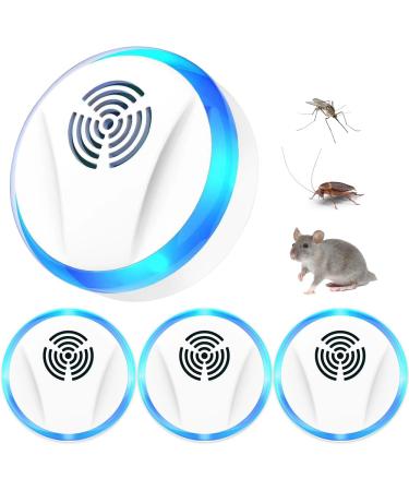 Yangun ultrasound pest control 4 pieces electronic insect preservatives insect protection mosquito protection interiors plug-in pest repeller for mosquitoes mice faeces spider insects