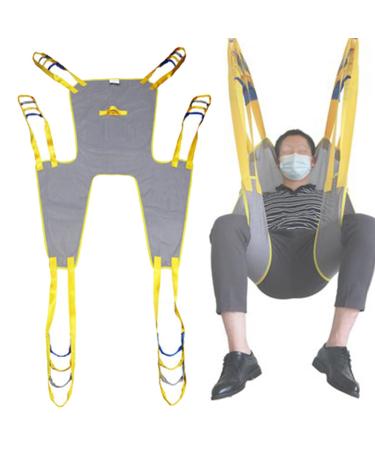 Transfer Nursing Sling Four Point Support Shower Sling Toileting Lift Sling for Elderly Universal Full Body Mesh Lift Sling Full Body Lift Toileting Sling Large