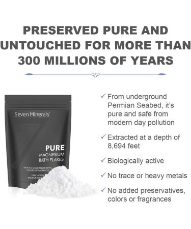 Pure Magnesium Chloride Flakes 3 lb - Natural Foot Soak or Full Body Bath for Relaxation and Muscle Pain Relief - Buy Online on GoSupps.com