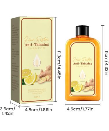  Zasdvn Anti-Hair Loss Shampoo 100ml Natural Conditioner - Anti-Hair Loss Shampoo for Women for Strengthening Volumizing Increasing Volume and Soothing the Scalp - Buy Online on GoSupps.com