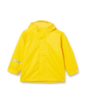 CareTec Unisex Kid's Rain Jacket-Pu W/O Fleece Waterproof 104 Yellow (324)