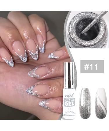 3Pcs Metallic Gold Gel Liner Nail Art Polish Set - Silver, White, and Gold | Thin Brush Painted Design | Soak off Curing for Nail Manicure Painting - 0.27 Fl Oz (Pack of 3) - Buy Online on GoSupps.com