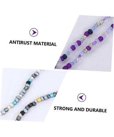Shop Minkissy 6-Piece Glasses Mask Chain Set | Lanyard & Beads for Face Masks - Durable & Stylish 50cm Length - Buy Online on GoSupps.com