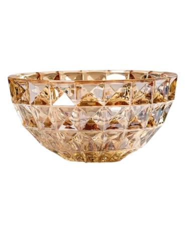 Fruit Basket Fruit Bowl Light Luxury Glass Fruit Plate Modern Household Simple Fruit Bowl Snack Dessert Bowl Decorative Kitchen Organizers and Storage (Color : B Size : 26.5 * 26.5 * 13cm)