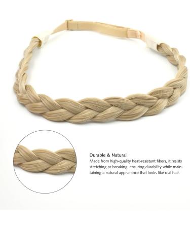 Yamel Braid Headband Adjustable Braided Hairband Mix Blonde Headbands for Women Synthetic Hair Plait Hairband Braided Headband Elastic - Buy Online on GoSupps.com