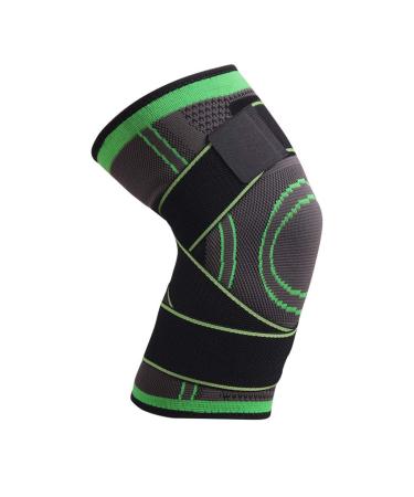 Knee Brace, 3D Knee Compression Sleeve, Knee Pads, BCDshop Knee Support Protector for Arthritis, Running, Biking, Sports, Joint Pain Relief (XL, Green) X-Large Green