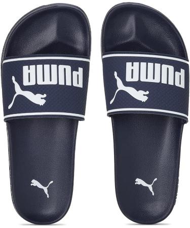 PUMA Unisex Leadcat 2.0 Slide Sandal 43 EU - Comfortable Peacoat & Puma White Footwear for Men & Women - International Shipping Available - Buy Online on GoSupps.com