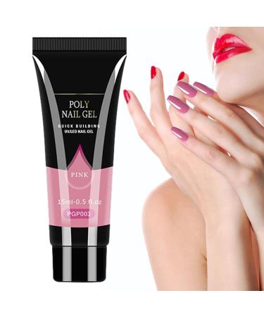 Nail Tip Extension Gel Glue - Professional LED Hard Gel Builder Nail Extension Nail Gel Professional Easy to Use Long-Lasting Art Nail Glue for Salon Easy DIY at Home for Natural Wobblo - Buy Online on GoSupps.com