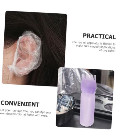 POPETPOP 1 Set Bleach Kit Hair Coloring Kit Bleach Hair Kit Hair Oil Bottle Hair Dye Kit Hair Oil Applicator Hair Dye Gloves Root Comb Applicator Bottle Earmuffs Purple Plastic Portable - Buy Online on GoSupps.com