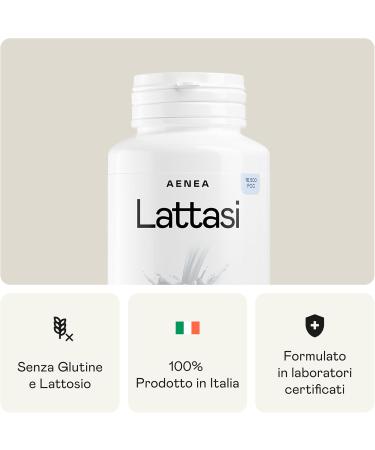 Lactase immediate effect 120 cps 16500 FCC - The only product in Italy and safe - High dose for lactose intolerance - Improves digestion Milk Dairy products - Digestive enzymes - AENEA - Buy Online on GoSupps.com