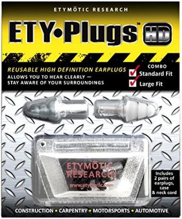 Buy Etymotic ER20-SFT COMBO-P HD Hearing Protection Plugs Standard/Large Clear/Multi-Colored 2 Pieces | Top International Shipping - Buy Online on GoSupps.com