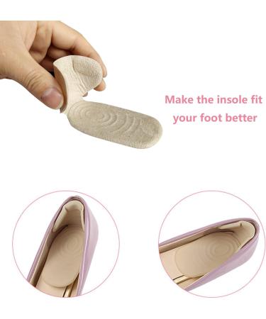 Heel Grips - 6PCS Gel Inserts Cushion Pads for Ladies Shoes | Heel Protector & Volume Insoles for Women - Buy Online on GoSupps.com