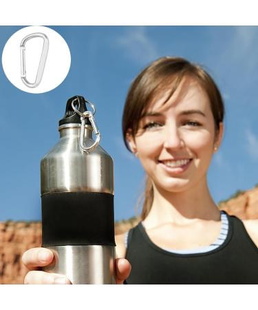 3 Small Aluminum Carabiner Hooks - D-Ring Clips with Spring Snappy Hooks for Key Rings - 10 Pack - Buy Online on GoSupps.com
