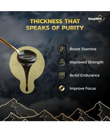 Generic BeepWell Shilajit Resin Plus - Himalayan Shilajit Ashwagandha Pure Organic Natural Resin Men Women Chilajil Maca Root Black Pepper 70% Fulvic Acid 85+ Trace Minerals 40 Servings 1.06 OZ - Buy Online on GoSupps.com