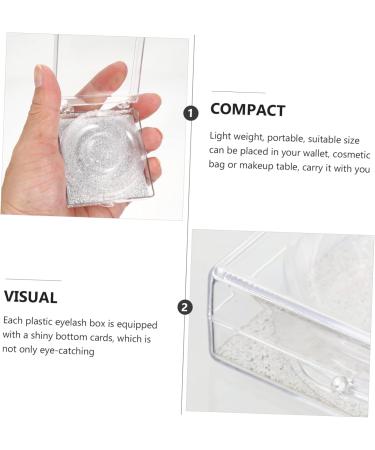 Baluue 6pi ces Bo tes De Rangement Pour Faux Transparentes Avec Cartes Brillantes Pour Stockage Et Organisation Des - Buy Online on GoSupps.com