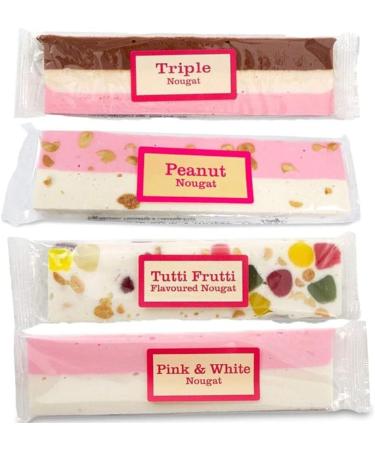 Nougat Lovers Gift Set containing four delicious bars of 130g each in exciting flavours