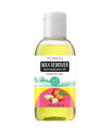 Tachibelle Wax Remover Post-Depilation Oil Enriched with Almond Oil Wax Off Remove After Wax Residue Remove Oil for SKIN MADE IN USA 4 OZ (1 Piece) 4 Fl Oz (Pack of 1)