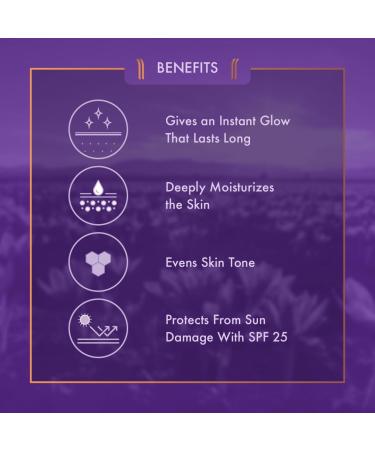 Ayuga Kashmiri Saffron Moisturizing Cream with SPF 25 & Jasmine | Natural Glow & Sun Protection | 1.76 Oz/50g - Long Lasting Moisturization - Buy Online on GoSupps.com