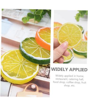 13pcs Imitation Lemon Slice Artificial Lemon Slices Lifelike Lemon Slices Vases Home Decor Wedding Decorations Decorative Fake Fruit Wedding Ornament Fake Fruit Ornament Fake Lemon Assorted Color 4X4X0.8CM - Buy Online on GoSupps.com