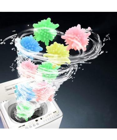 10pcs Solid Laundry Ball Reusable Dryer Cleaning Ball Laundry Scrubbing Balls Tangle-Free For Washing Machine Random Color - Buy Online on GoSupps.com