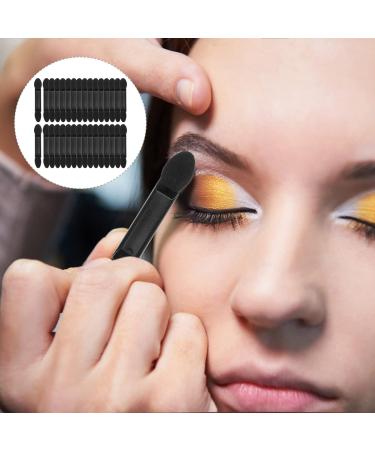 Lurrose Black Eyeshadow Sponge Brushes - 100pcs Double Sided Applicators for Home & Travel - Buy Online on GoSupps.com