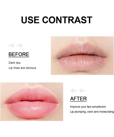Lip Plumping Serum Moisturizing Hydrating Pink Fuller Daily Lip Care Balm for Makeup Cosmetic for Fuller Lips Clear & Soft Silky Shine - Buy Online on GoSupps.com