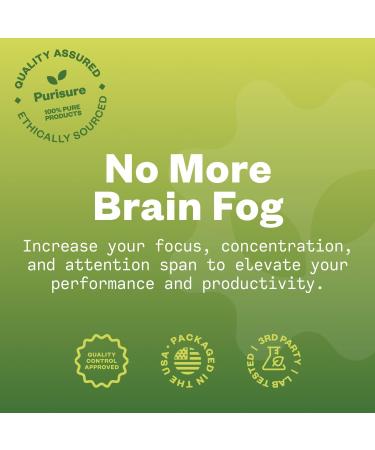 Purisure CDP Choline Powder, 10g, CDP Choline Supplements That Support Attention, Focus, and Energy, Citicoline Powder for Cognitive Function, Increases Motivation and Productivity, 40 Servings 0.35 Ounce (Pack of 1) - Buy Online on GoSupps.com