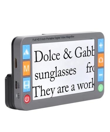 Handheld Video Magnifier Portable Video Magnifier 2X to 32X Magnification 26 Colour Modes HD Handheld Electronic Video Magnifier for Reading Books Style 6
