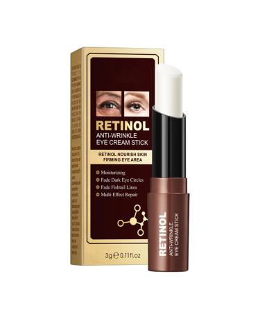 Retinol Eye Cream - Retinol Stick - Eye Cream for Dark Circles and Puffy Eyes - Under Eye Cream Anti Aging - Dark Circle Eye Cream - Eye Balm Reduce Lines Wrinkles Puffiness and Dark Circles