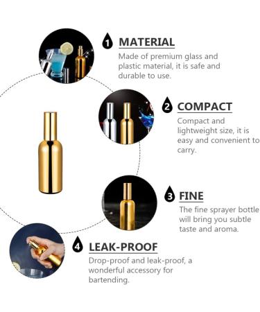 Shop Portable 100ml Glass Perfume Spray Bottle - Refillable Fine Mist Atomizer (Gold) - International Shipping Available - Buy Online on GoSupps.com