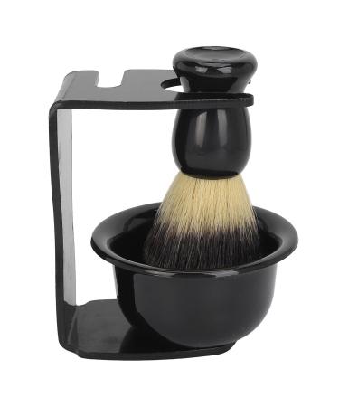 Premium Beard Foam Brush Set for Men | Nylon Hair Brush & Stand - Perfect Daily Grooming Tool - Buy Online on GoSupps.com