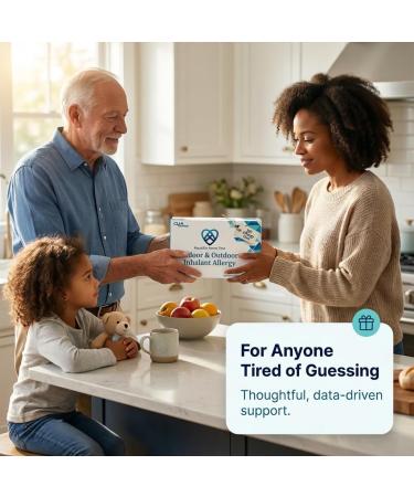 EqualDx Inhalant Allergy Test - Clinical-Grade Accuracy | Painless Collection for Adults & Kids | Covers Over 90% Indoor and Outdoor Allergy Reactions Including Dust Mites Mold Pet Dander Pollen - Buy Online on GoSupps.com