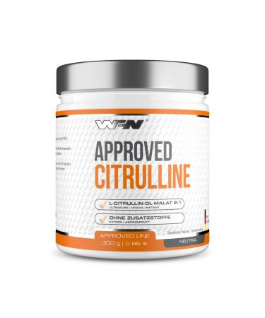 Wfn Approved Citrulline - Citrullin Malat Powder - 300g - Pure L -Citrullin DL Malate - Pure & high -dose - vegan - without additives - 60 portions - Made in Germany - External laboratory test 300 g (1 Pack)