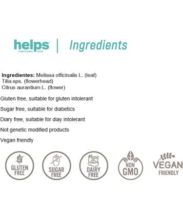  HELPS PHARMADUS BOTANICALS HELPS INFUSIONES - Relaxing Infusion of Linden Lemon Balm and Orange Blossom (loose leaf). Relax with this herbal tea. 100-gram bag. Pack of 3 - Buy Online on GoSupps.com