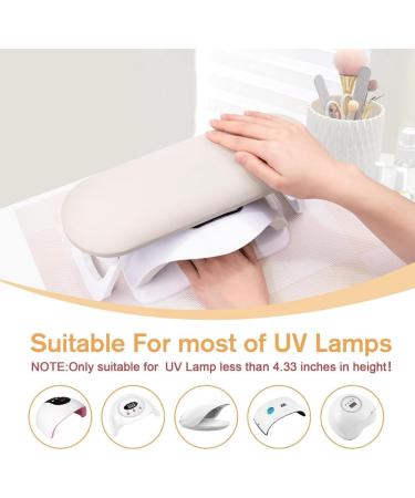 qazaa Comfort-Focused Foldable Nail Arm Rest in PU Leather Hand Pillow for Nail Art Cushion Hand Holder for Acrylic Nail Artists - Buy Online on GoSupps.com