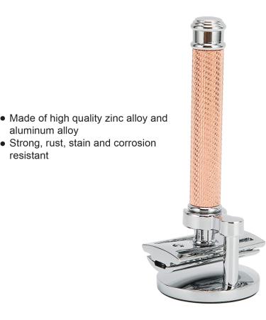 Hapivida Double Edge Safety Razor - Ros gold Women's Razor & Professional Men's Beard Razor | Non-Slip Chrome Handle & Stand | International Shipping Available - Buy Online on GoSupps.com