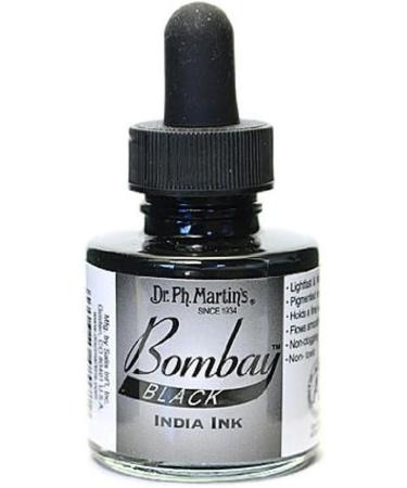 Dr. Ph. Martin's Bombay India Ink Bottle - 1.0 oz - Black - Buy Online on GoSupps.com
