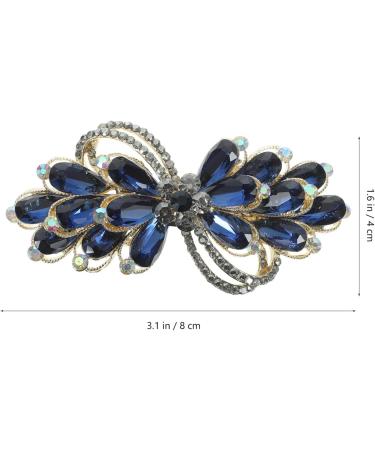 PATKAW Hair Barrettes for Women Rhinestone Hair Clips Flower Hair Barrettes Crystal Pearl French Hairpins Hair Clip Barrettes for Women Wedding Accessories Green - Buy Online on GoSupps.com