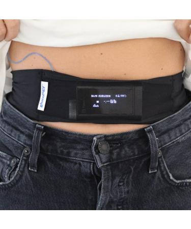 Glucology Insulin Pump Belt - Comfortable Adjustable Diabetes Waistband for Insulin Pumps & Glucose Monitors | Discreet Secure Fit | Large Black (30-48 - Buy Online on GoSupps.com