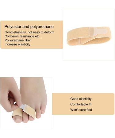 6pc Elastic Toe Wraps for Crooked Toes - Toe Corrector & Protector Bandages - Buy Online on GoSupps.com
