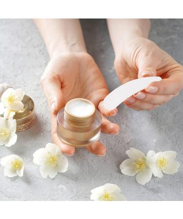 FRCOLOR 100pi ces Spatule pour Cr me Visage Cuill re Cosm tique pour Masques Faciaux Outil de Maquillage pour Soins de Peau Applicateur Pr cis pour Cr mes Contour des Yeux 5.5x1.5cm blanche - Buy Online on GoSupps.com
