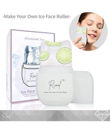 Rcool Diamond Ice Roller for Face, Eyes & Neck - Brighten Skin, Reduce Puffiness, Shrink Pores - White - Buy Online on GoSupps.com